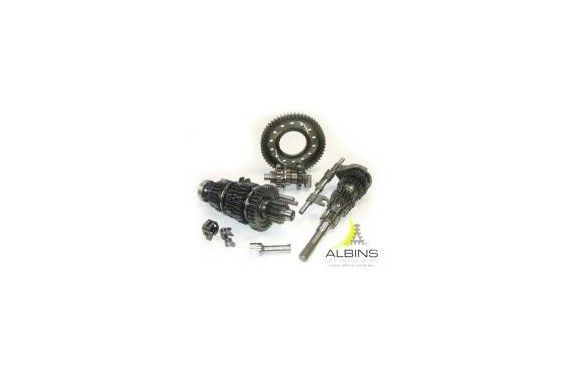 Pignonnerie 5 vitesses taille droite crabot + couple taille droite, MITSUBISHI EVO 4-9