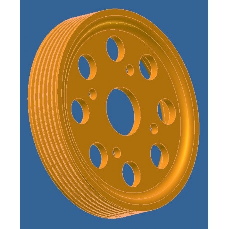 Poulie de DA, en aluminium sur mesure pour Clio V6