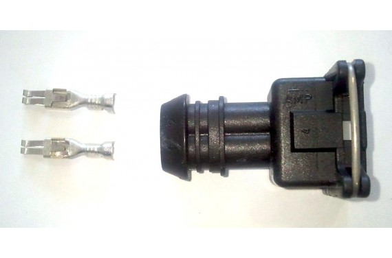 Connecteur AMP EV1 femelle noir 2 voies