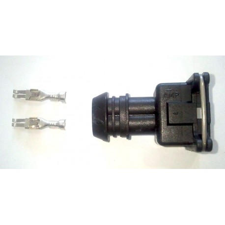 Connecteur AMP EV1 femelle noir 2 voies