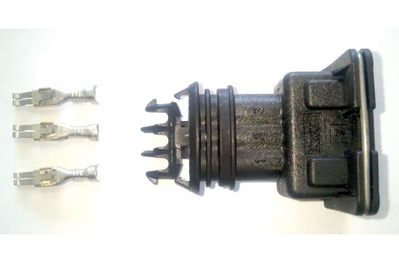 Connecteur AMP femelle noir 3 voies