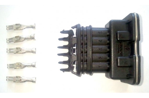 Connecteur AMP femelle noir 5 voies