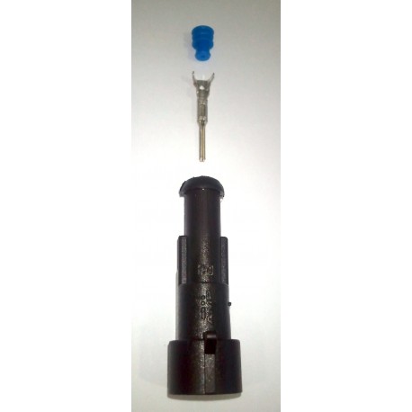 Connecteur AMP Super Seal femelle noir 1 voie