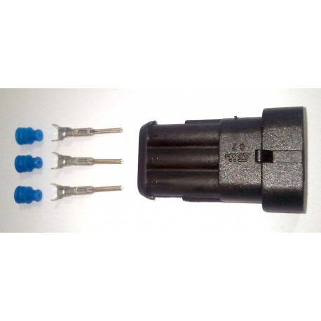 Connecteur AMP Super Seal femelle noir 3 voies