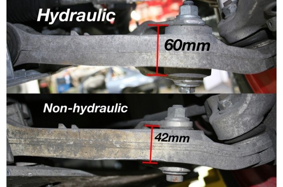 Bras suspension RSS avants réglables PORSCHE 997 CARRERA/S/4S/TURBO à partir de 2006, sys. hydraulique (LA PAIRE)