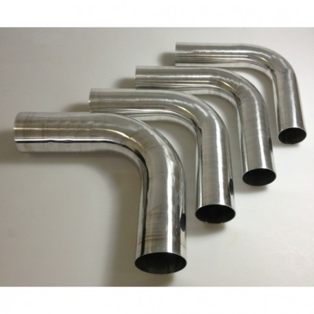 Coude 90° aluminium REDOX diamètre extérieur 63mm Longueur 140x140mm