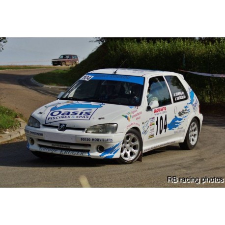 Pare choc avant fibre PEUGEOT 106 S16/RALLYE PHASE 2