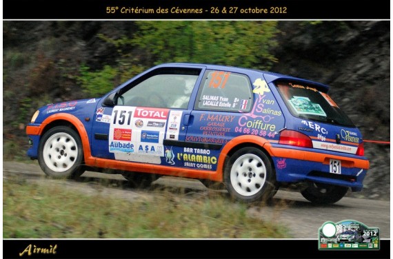 Pare choc arrière fibre PEUGEOT 106 S16/RALLYE PHASE 2