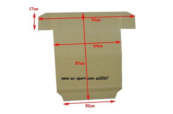 Protège carter kevlar avec nid d'abeille AC SPORT PEUGEOT 205 GTI RALLYE