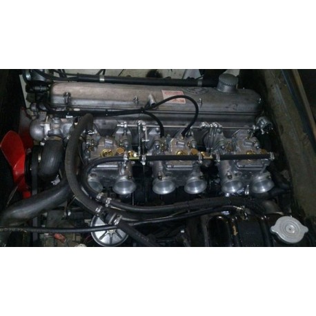 Tringlerie de commande de carburateur pour 6 cylindres, montage WEBER DCOE