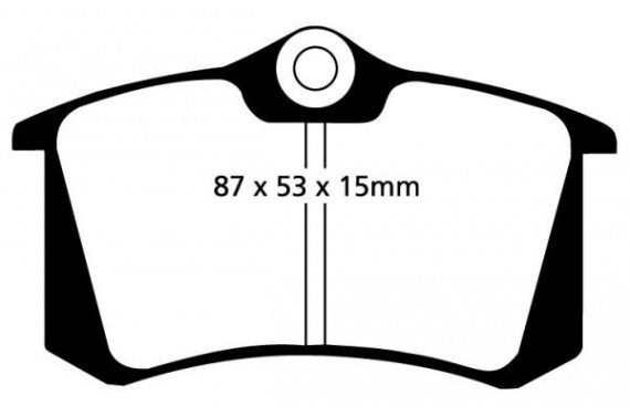 Plaquettes de frein arrière Pagid RS4.2 Megane 2 RS)