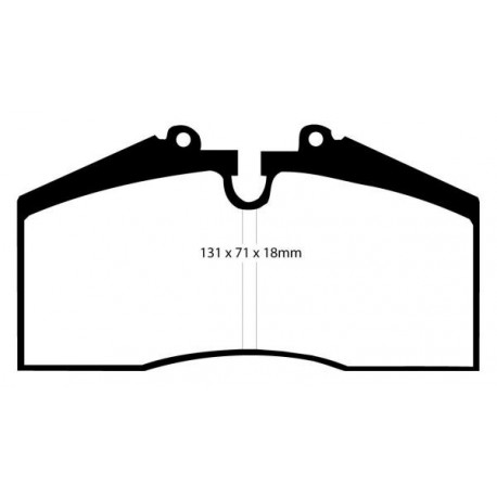 Plaquette de frein AR EBC Bleu, Porsche 965 Turbo 3.3