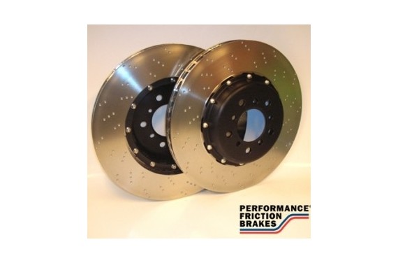 Disque pointé PFC sur bol pour Porsche 997 GT3 350x34 mm