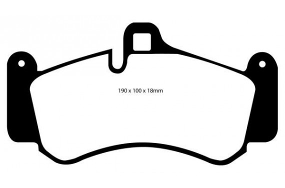 Plaquette Pagid Jaune pour Porsche 997 GT3