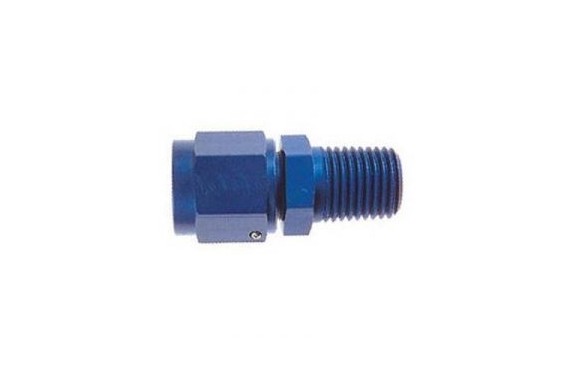 Raccord 1/8" NPT male, Dash 6 femmelle tournant