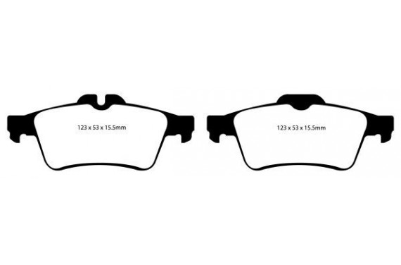 Plaquettes de frein arrière EBC Bleu, Opel GT 2.0 Turbo