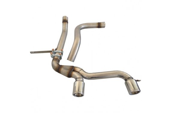 Silencieux tube inox pour Megane 2 RS (04-09)