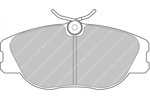 Plaquette de frein AV FERODO RACING DS2500 pour Peugeot 306 S16 BV6) 