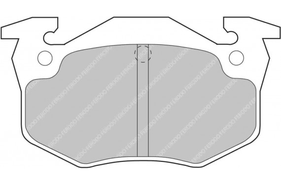 Plaquette de frein AR FERODO RACING DS2500 pour Peugeot 306 S16 BV6) 