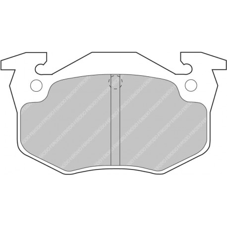 Plaquette de frein AR FERODO RACING DS2500 pour Peugeot 306 S16 BV6) 
