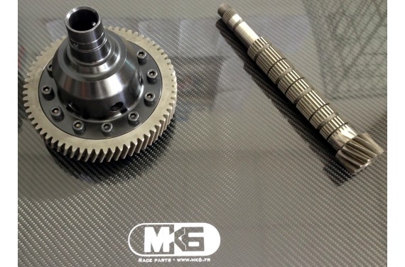 Autobloquant à disques type ZF + couple court PEUGEOT 205 RALLYE/106/206 moteur TU boîte MA