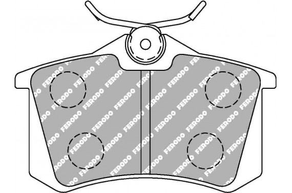 Plaquette de frein avant FERODO DS UNO pour Megane 3 RS