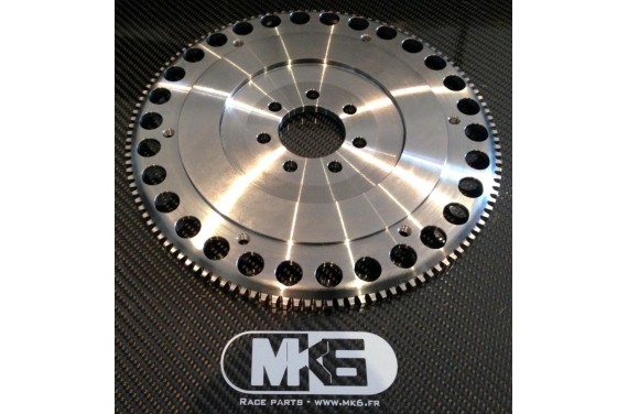 Volant moteur acier taillé dans la masse Renault Clio Williams (F7R), embrayage 184mm type AP racing, sans courronne de PMH