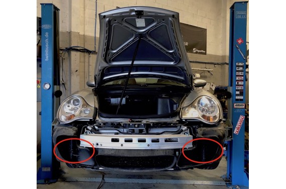 Forfait pose et pièces 2 radiateurs latéraux PORSCHE 996 TURBO 420CV 1998-2005