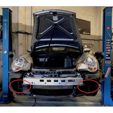 Forfait pose et pièces 2 radiateurs latéraux PORSCHE 996 TURBO 420CV 1998-2005