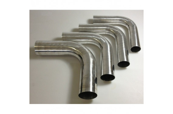 Coude 90 aluminium REDOX diametre exterieur 60mm Longueur 140x140mm